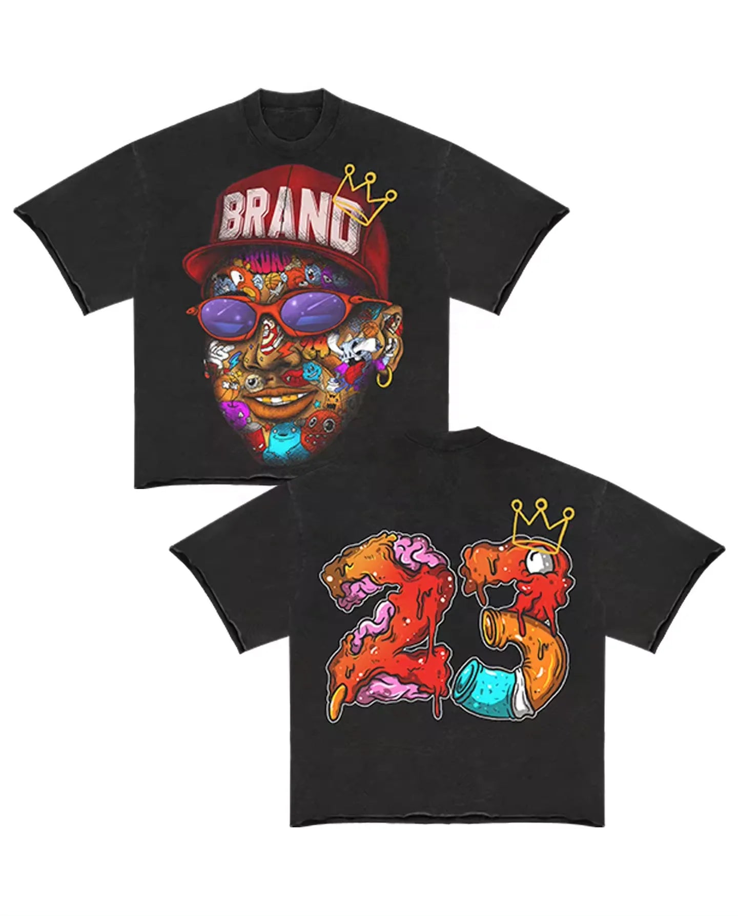 Unisex Custom Fashion T-Shirts Quick Dry Boxy Heavyweight Screen Print Graphic Tees Plus Size Men's T Shirt Casual Wear