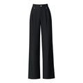 High Waist Straight Leg Slacks Office Lady Suit Pants Women Casual Trousers Plus Size Pants
