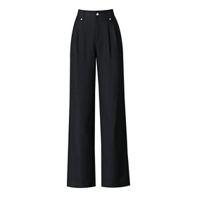 High Waist Straight Leg Slacks Office Lady Suit Pants Women Casual Trousers Plus Size Pants