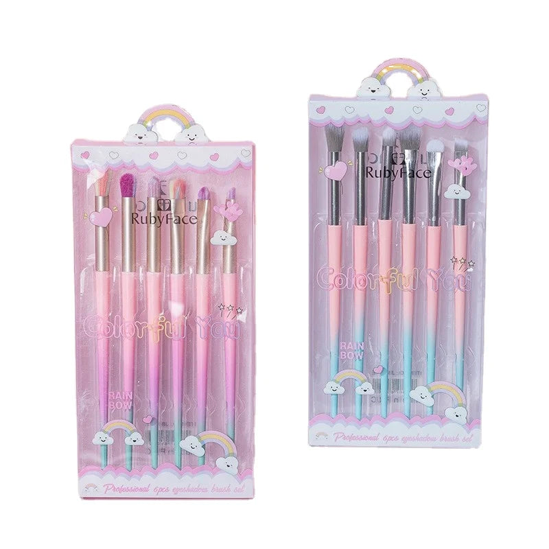 Makeup Brush Set 6 Eye Makeup Brushes Set Professional Makeup Brush Set