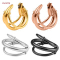 New Arrival Gold Plated 316L Stainless Steel Ear Weights Flesh Tunnels Gauges Plugs Earrings Piercings Wedding Gift Body Jewelry