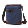 ZUOLUNDUO Custom Leisure Canvas Shoulder Bag Vintage Handmade Mens Messenger Bag