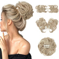 Wholesale New Design DIY Fluffy Messy Curly Hair Bun Comb in Hair Extensions Bun Synthetic Chignon Ponytail for Women