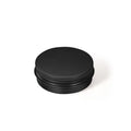 1Oz Matte Black Aluminum Screw Tin 30g Metal Tin Can with Screw Top