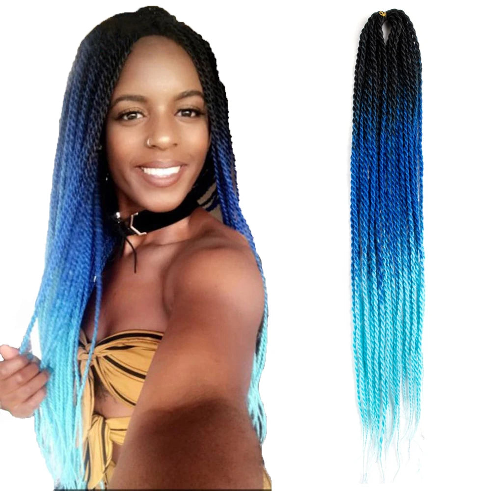 Senegalese Braiding Hair Extension Synthetic Senegalese Twist Crochet Braids Senegalese Twist Crochet Hair 20 Inch