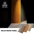 MUMU External Interior Wainscot 4D Wave Custom Decoration Thermowood Wall Panel for Villa Restaurant House