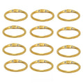 Minimalist Romantic 12 Constellations Stainless Steel Zircon Ring Simple Unisex Trendy Jewelry for Couples Wholesale Supply