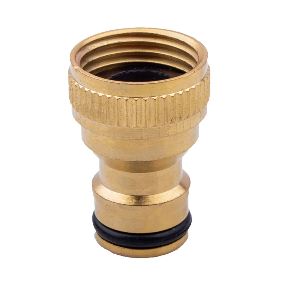 YOD Brass Copper Metal Garden Water Sink Faucet Hose Pipe Quick Release Disconnect Tap Fitting Adapter Coupling Nipple Connector