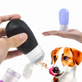 Travel Toiletries Bottles Silicone Dog Training Toy Portable Leakproof Silicon Travel Refill Lotion Container Bottle for Camping