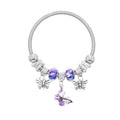 Random Color Women Butterfly Bracelets Alloy Pendant Ethnic Charms Bracelets