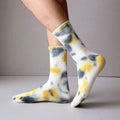 2023 Tie Dye Socks Tube Thicken Hip-pop Cotton Sport Crew Socks Colorful Print Terry Cotton Sport Socks for Women Men