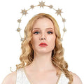 Bridal Hair Headpiece Handmade Rhinestone Double Layer Star Hairband Banquet Wedding Hair Accessories