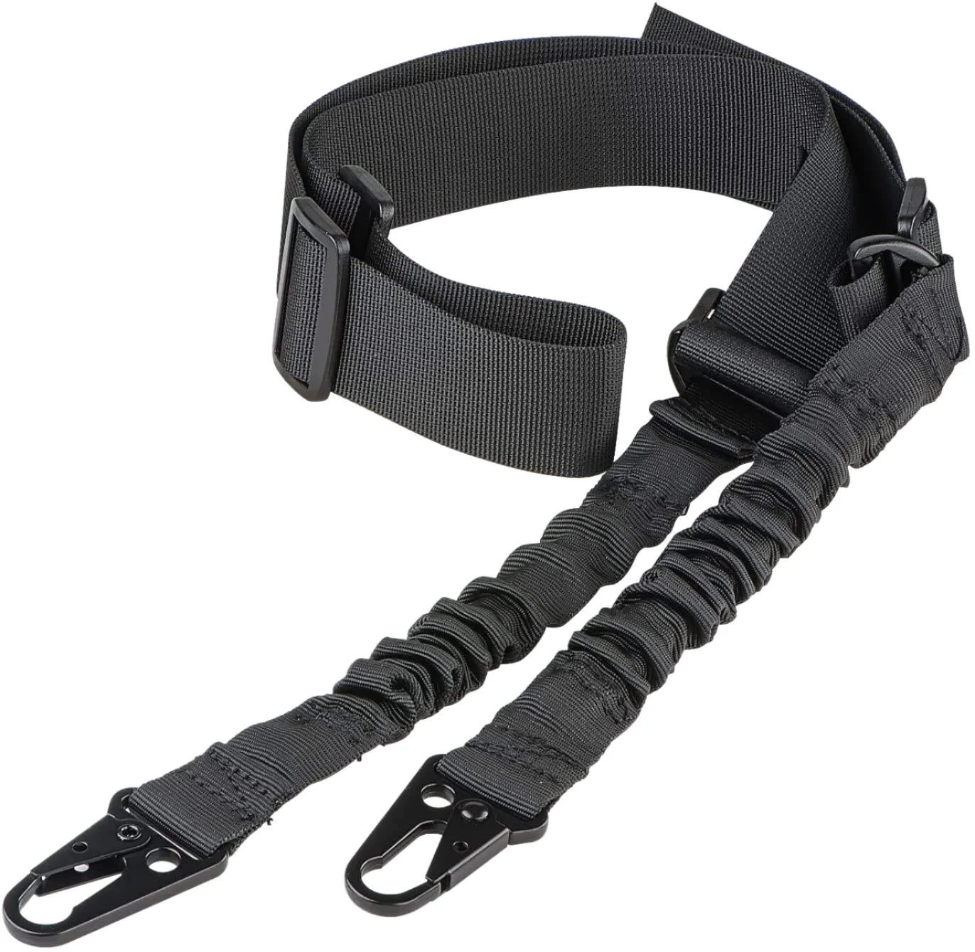 Kongbo Outdoor Sport Heavy Duty Quick Detach Bungee Adjustable Durable Tactical TWO Point Gun Webbing Sling Strap Belt