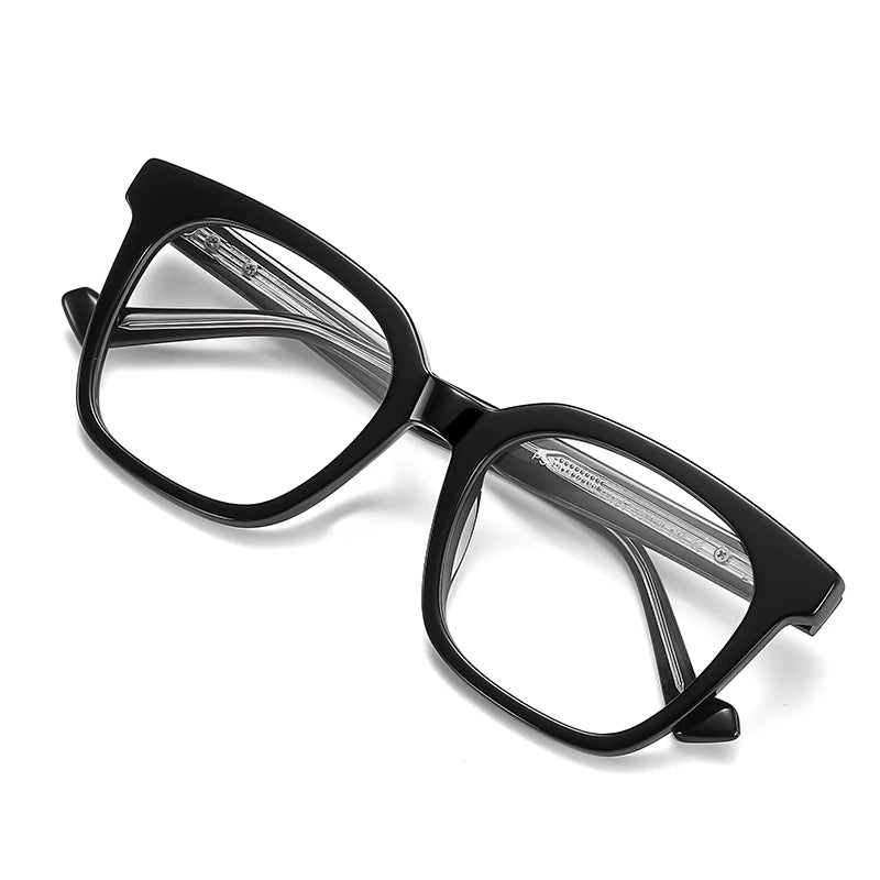 High Quality Black square Acetate Eyeglasses Frames Acetate Optical Frame High Quality Black square Acetate Eyeglasses Frames