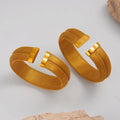 Factory in Stock Wholesale Fashion Mesh Open Cuff Bracelet 18K Stainless Steel C Shape Wide Band Bangle Big Cuff Jewelry
