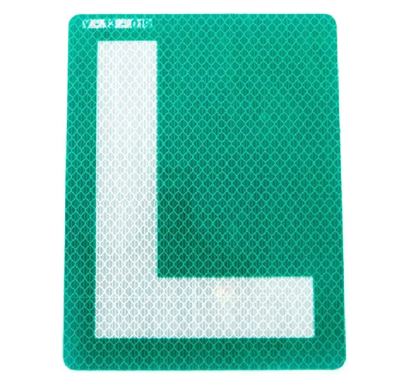 Homologacion Europea 195x15cm PLACA L CONDUCTOR NOVEL HOMOLOGADA Novato l Sticker
