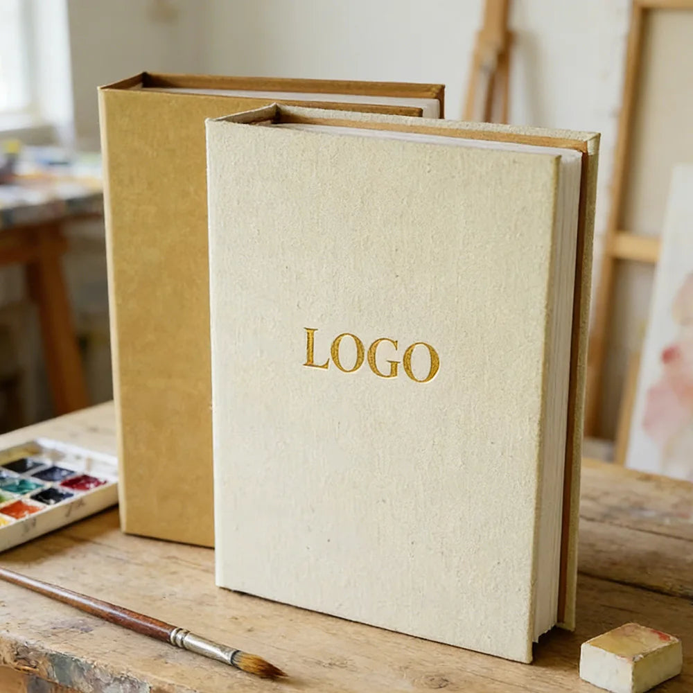 Custom Logo Linen Photo Album DIY PVC Sheet Binding Scrapbook Morandi Color Fabric Cover Hardcover Album Factory Direct