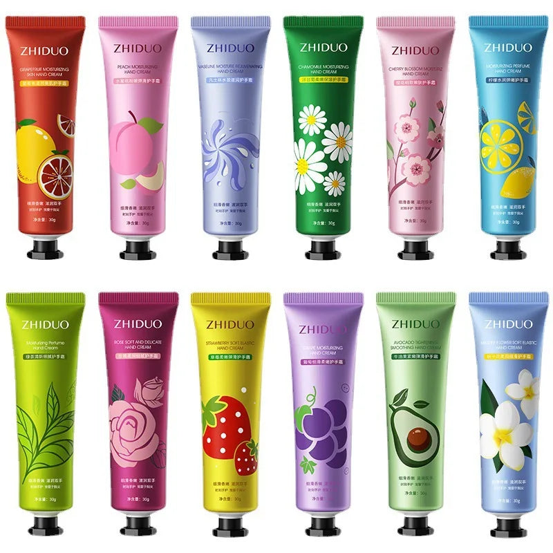 OEM ZHIDUO 30ml Private Label Travelling Plant Extract Fragrance Anti Aging Nourishing Whitening and Moisturizing Hand Cream