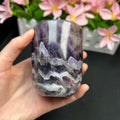 Hand-Craft Customizable Dream Amethyst Cup for Home Fengshui Decor Carved Crystal Cup Model with Engraving Gift Idea