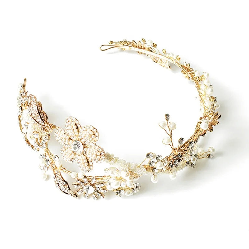 Handmade Wedding Hair Jewelry Customized Crystal Pearl Hair Accessories Mix Styles Bridal Tiara for Women Crowns Wreaths Tiaras