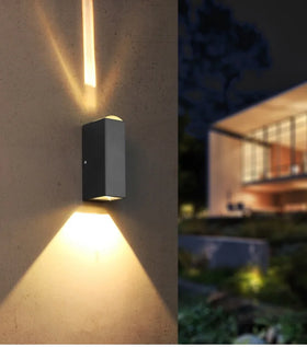 IP65 Waterproof Outdoor Led Wall Lights up Down LED Led Wall Lamp Surface Mounted Cube Garden Porch Light