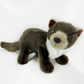 OEM Wholesale Cute Simulation Otter Plush Toy Soft Realistic Wild Stuffed Animals PP Cotton Filled Nylon Children's Gift Doll