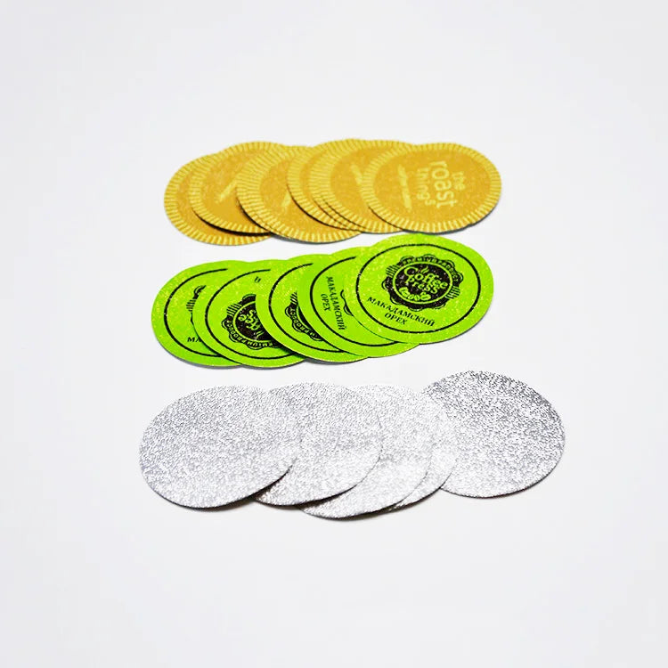 1000pcs/box Die Cut Aluminum Foils Heat Sealing Lids for Coffee Capsules Compatible Nespresso