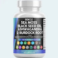 OEM Sea Moss Pills 16-in-1 Irish Sea Moss Raw Sea Moss Black Seed Oil Ashwagandha Capsules Supplements