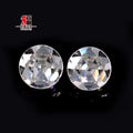 Baifu Gems Flat Back  Rose Cut Face Flat Back Loose Moissanite Diamond Gemstone
