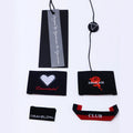 Custom Recycled Paper Hang Tags with Rope & Seal String Printed Logo for Garment Bags & Shoes