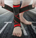Low Price Volleyball Basketball Bands Ankle Support Bandage Breathable Bands Heel Protector