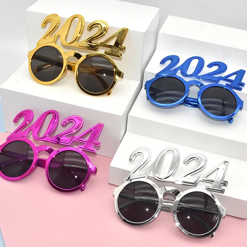 2024 New Year Party Supplies 2024 Glasses New Years Eve Party Favors Sunglasses Eyeglasses New Year Glasses