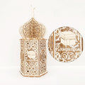 Cheap New Arrival New Wooden Eid DIY Wooden Craft Box LEDEidMubarak Decoration Gift Ornament