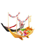 Bambus Eco-Friendly ABS Big Sushi Boat Tableware for Restaurant and Party Use