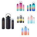 Portable Gym Fitness Water Bottle 350ml 700ml 2L Frosted Motivacional Straw/Time Marker for Travel Cheap
