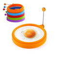 Manjia Cooking Egg Silicone Mold Household Frying Eggs Breakfast Non-stick Fried Egg Silicone Mold Heat Resistant