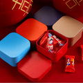 Recyclable Small Square Metal Tin Christmas Candy Canister for Wedding Favors for Packaging Chocolate Sugar Cake Bread Pet Food
