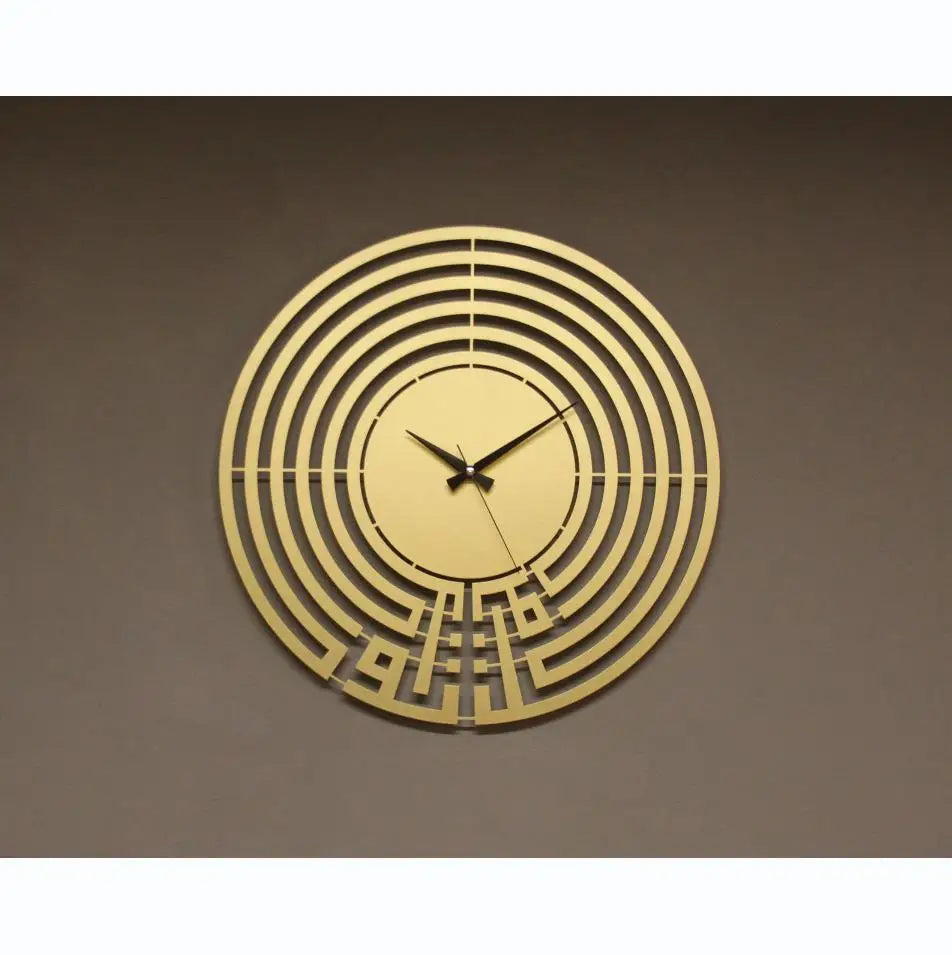 Tawakkul Islamic Wall Clock Home Decor Wall Decoration Muslim Ramadan Eid Gifts Large Arabic Calligraphy Islamic Wall Clock