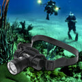 Aluminum Alloy Diving Headlamp 80m Underwater Waterproof IPX8 High Power Headlight Scuba Diving Light Headtorch