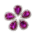 Factory Wholesale Good Quality 8*13mm Waterdrop Glass Rhinestones Flatback DIY Sewing Crystal Rhinestones for Garment