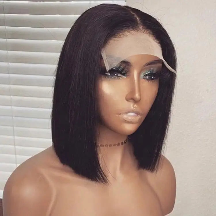 Brazilian Virgin Human Hair Short Bob Wigs Human Hair Lace  Frontal Wig Full Lace Human Hair Wig for Black Women
