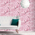 Customized Nordic Modern 3D Landscape Flamingo Wallpaper Beautiful Pink Little Girls Bedroom Wall Mural for Hotel Interior