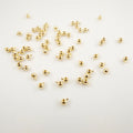 100PCS  Beads Round 14k Gold Plated Beads 18k Gold Filled Flat Bead
