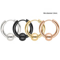 Wholesale European American Hot-Selling Women's Stainless Steel Earrings Simple Personalized Commuter Style Fashion Hoop Earring