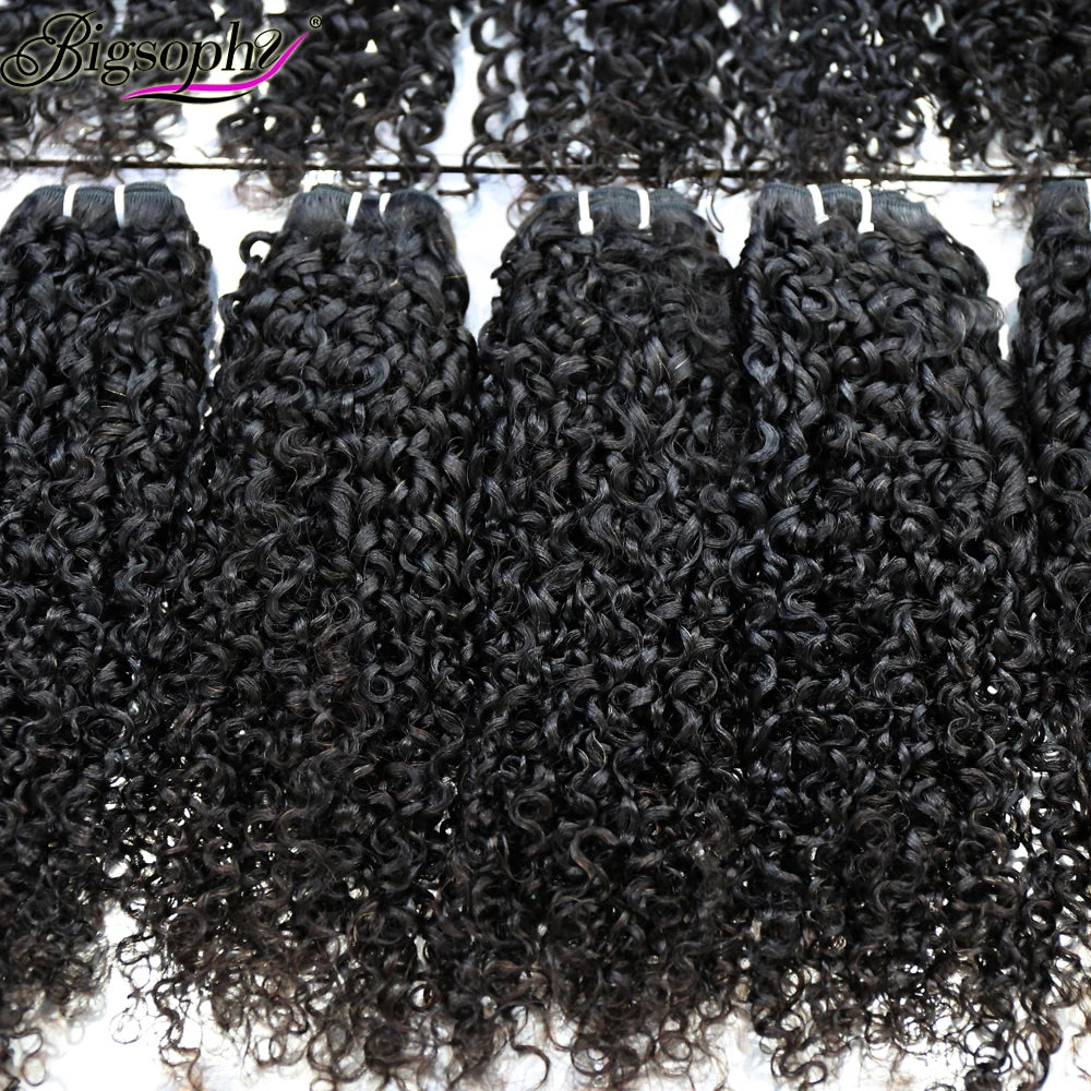 Pixie Curl Cambodian Raw Hair BundlesReady to Ship Cheap Human Hair BundlesVirgin Cambodian Hair Bundles Weaves