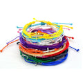 2023 Handmade Stainless Steel Cross Water Proof Wax String Adjustable Couple Bracelets for Women
