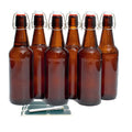 Wholesale 33cl Recycled Clear Round Classic Swing Top Glass Bottle