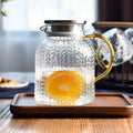 Hot Sale Hammer Water Bottle the Hand Feels Comfortable Glass Water Jug with Cup Set