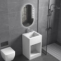 Floor Mounted Square Ablution Pedestal Foot Wudu Sink Muslim Sintered Stone Wudu Basin MegaBDM