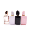 Professional Small Order Quantity Supply High End Marble Pattern Rectangle Screw Cap Reed Diffuser Perfume Glass Bottle for Men